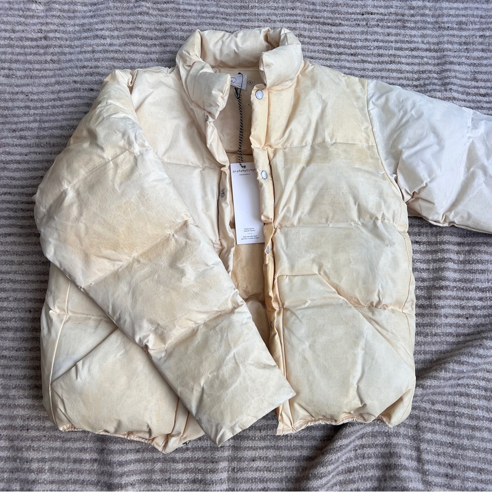 Women's Cream Puffer Jacket